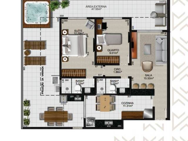 #2851 - Apartamento para Venda em Cabo Frio - RJ - 3